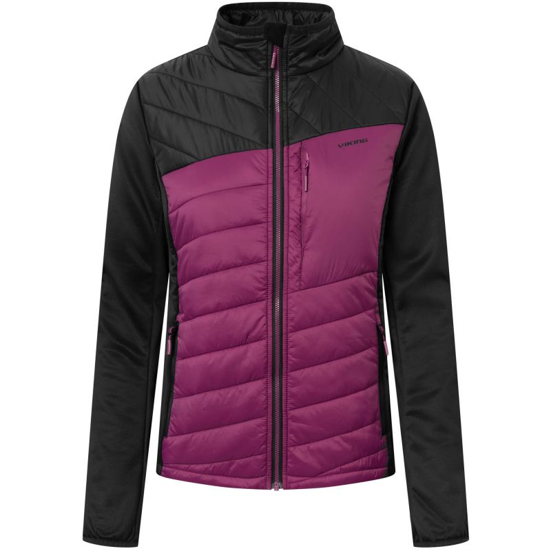Viking Blast Primaloft Lady Women’s Transitional Trekking Jacket, Insulated, Black-Pink (750/25/6175/0946)