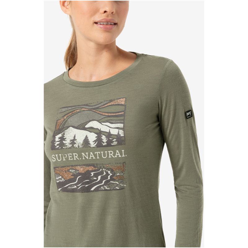 Super.natural Camicia Long-Sleeve SUPER.NATURAL Great Bear River LS