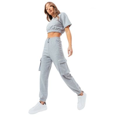 Justhype Maglietta Sweat Crop -Cargo