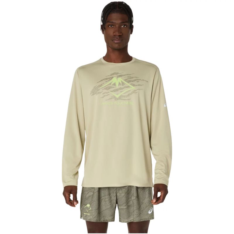 ASICS Fujitrail Logo LS Top 2011D391-300 Green L