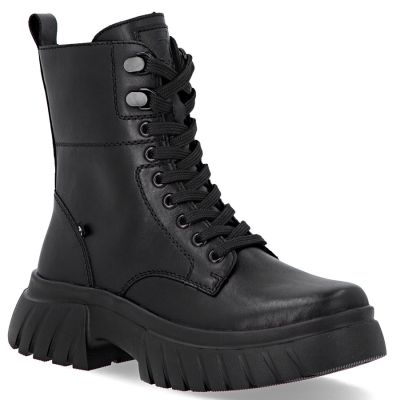 Rieker Stivali leather ankle with thick soles, Rieker