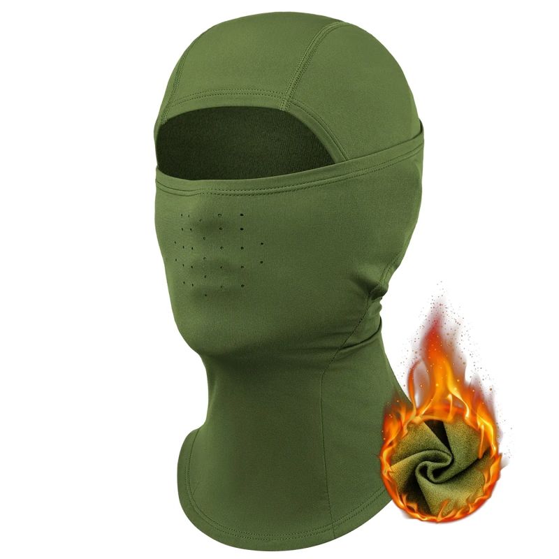 Qunature 13230023014 ski balaclava bike motorcycle balaklava size M - green