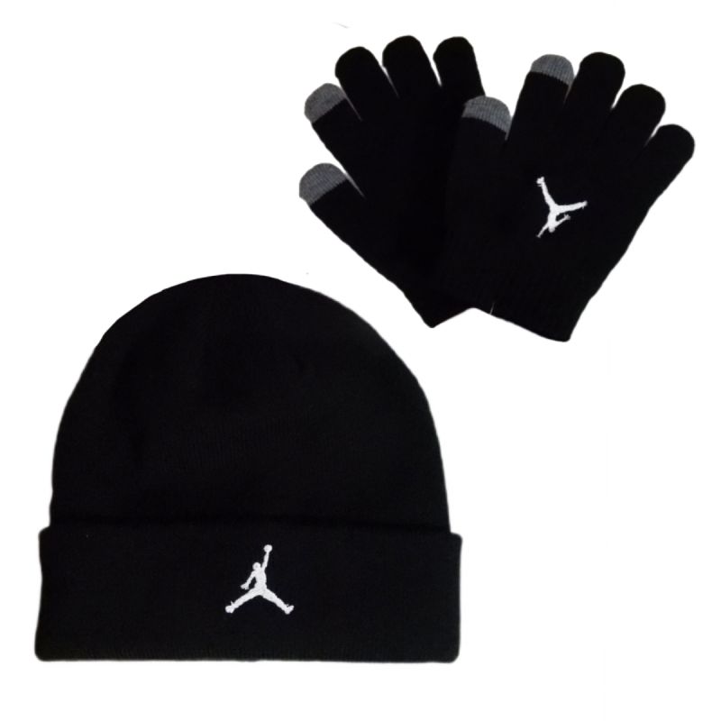 Air Jordan Essential Beanie Set Black - 9A0836-023