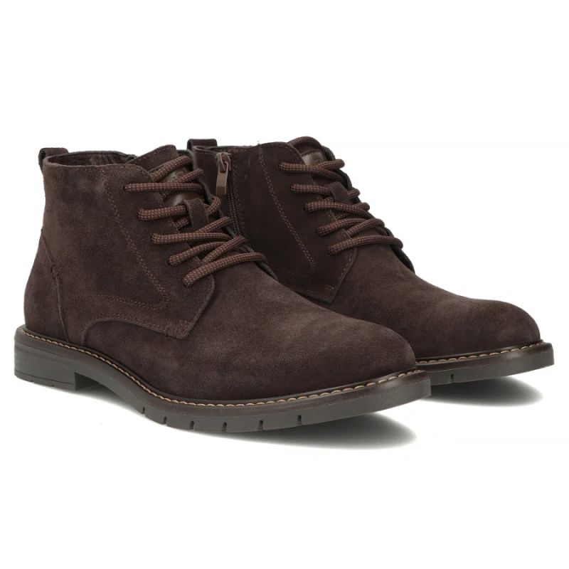 Filippo Stivali leather ankle, unlined, suede, Filippo