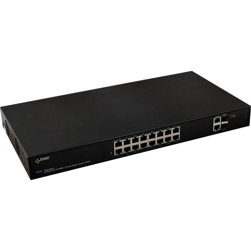 SWITCH POE PULSAR SF116 16-PORT