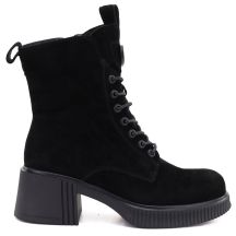 Vinceza Stivali leather ankle with block heel and platform, Vinceza