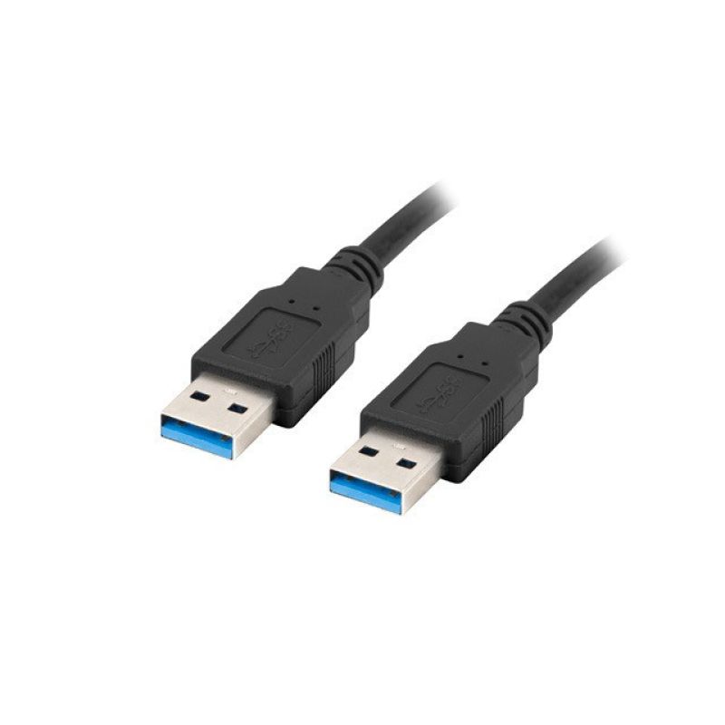 LANBERG USB-A 3.0 M/M CABLE 1M BLACK CA-USBA-30CU-0010-BK