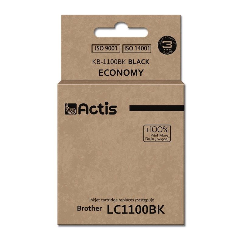 Actis KB-1100Bk Ink (replaces Brother LC1100BK/980BK; Standard; 28 ml; black)