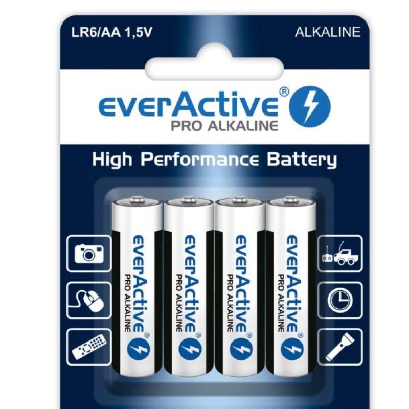LR6 everActive AA batteries blister pack of 4