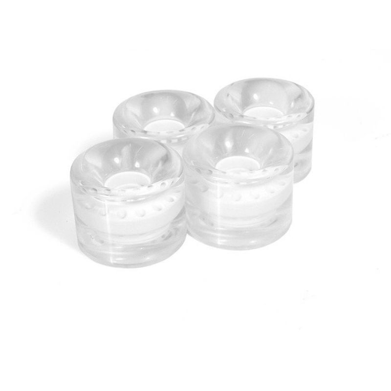 Index card rings 59x46 mm semi-transparent white