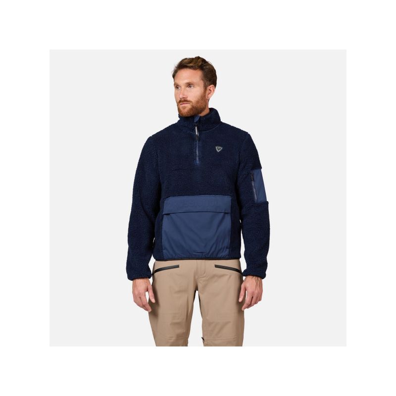 Rossignol Fleece Anorak Navy Blue Fleece Pullover