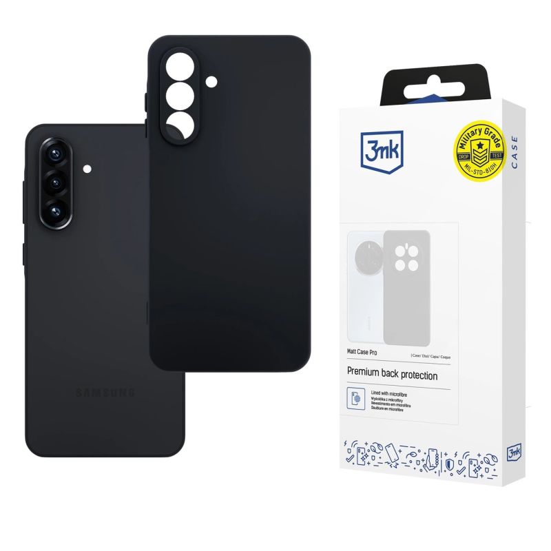 3mk Matt Case Pro for Samsung Galaxy A26 5G - Matte Black