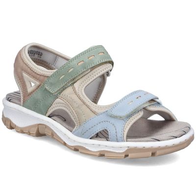 Rieker Sandali Comfortable sports with Velcro colorful Rieker
