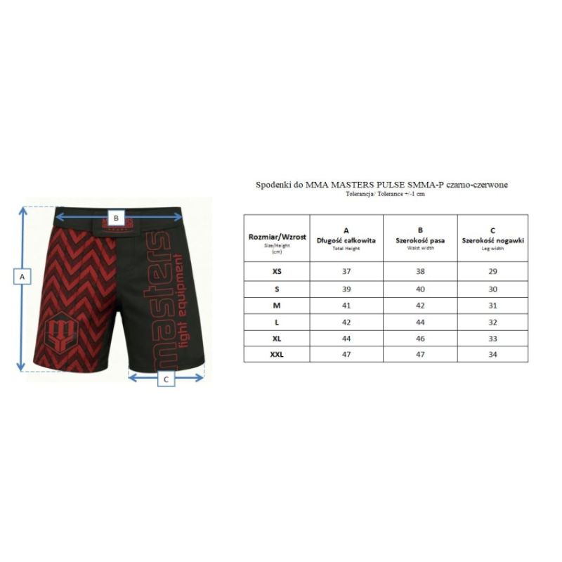 Masters Fight Equipment Pantaloncini MASTERS pulse smma-p MMA and