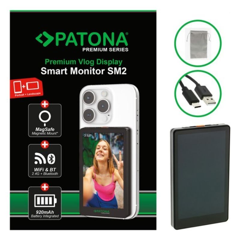 PATONA Premium Vlog Display Smart Monitor SM2 – Professional Monitoring Monitor for Smartphones