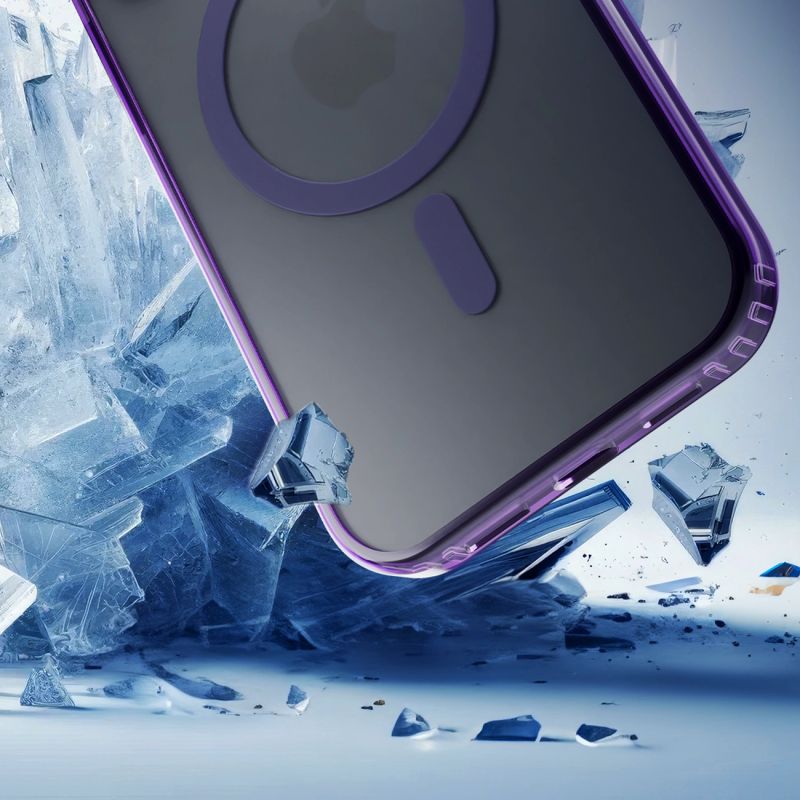 3mk Frosty MagCase Purple Case for Apple iPhone 15 Pro - purple