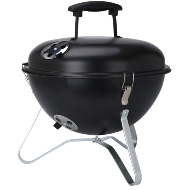 37 CM BLACK KETTLE-STYLE PORTABLE GRILL