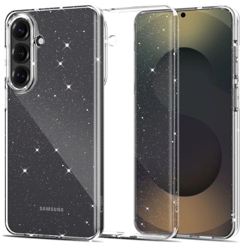 Tech-Protect FlexAir Case for Samsung Galaxy S26+ - Clear and Glitter