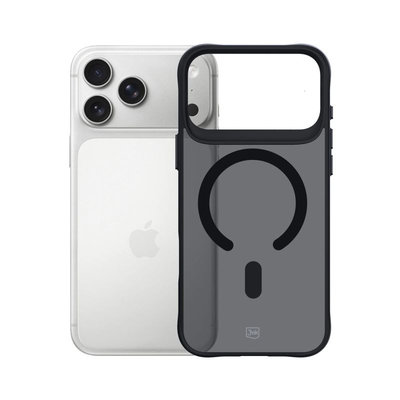 3mk Smoke MagCase for iPhone 17 Pro Max - Black Semi-Transparent