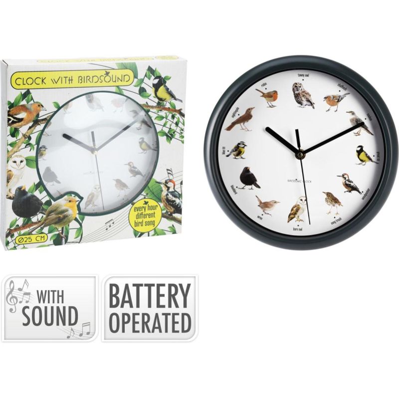ORNITHOLOGIST WALL CLOCK 25CM