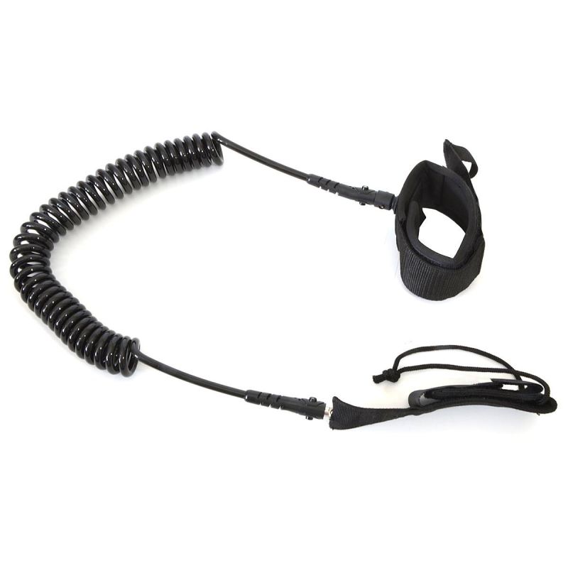 ENERO SUP BOARD SAFETY ROPE 10 FEET BLACK