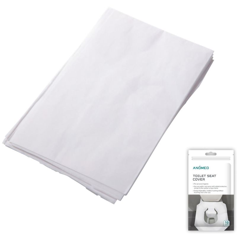 HYGIENIC TOILET SEAT COVERS 38 X 46 CM (10 PCS) ANOMEO