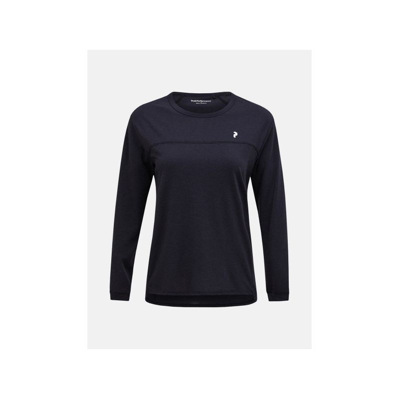 PEAK PERFORMANCE W Trail Wool Blend LS T-Shirt black