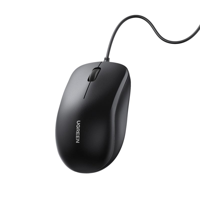 Ugreen wired optical mouse - black