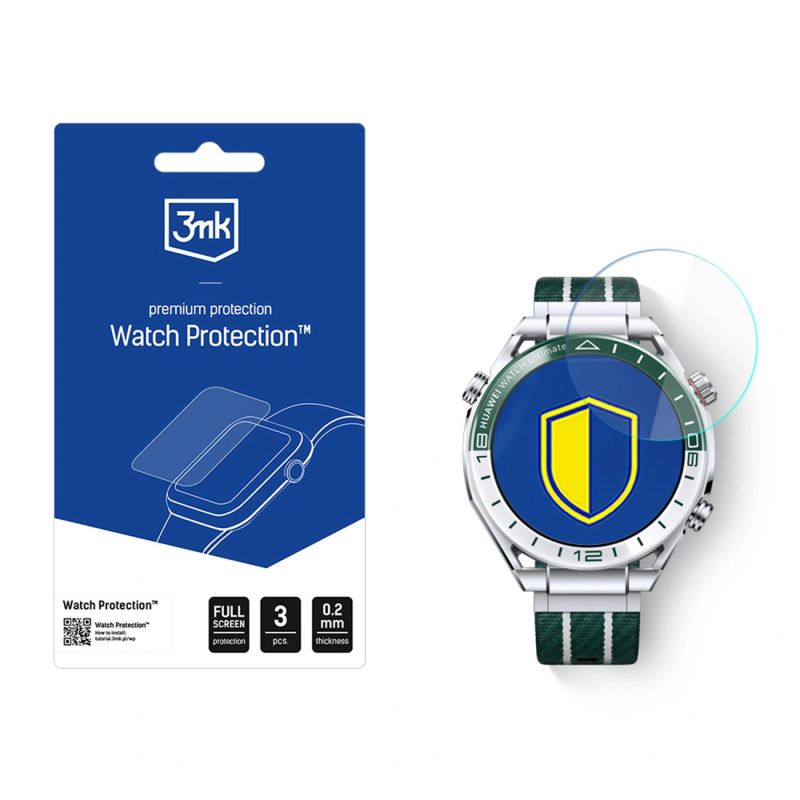 3mk Watch Protection FlexibleGlass hybrid glass for the smartwatch display for Huawei Watch Ultimate 2