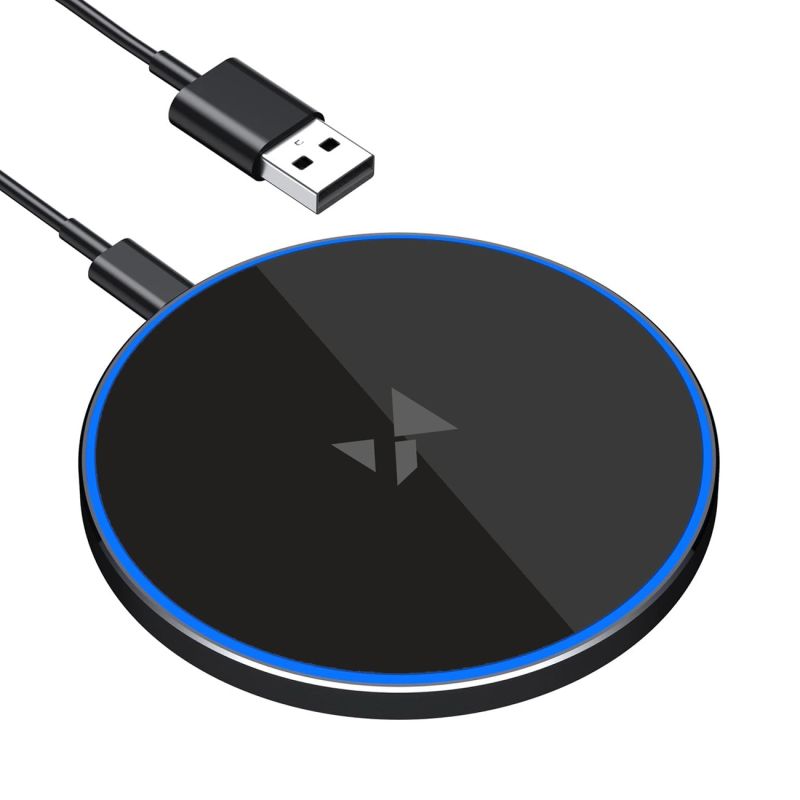 Wozinsky WLI-01Y 15W Qi Inductive Charger with USB-C Cable - Black