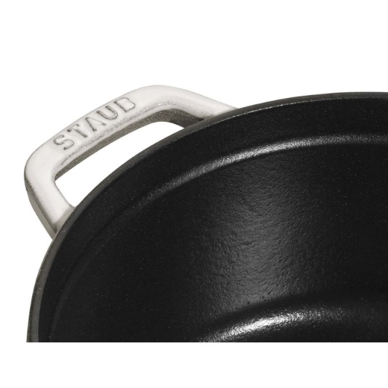 Round cast iron pot STAUB 40501-413-0 – White Truffle 5.2 l