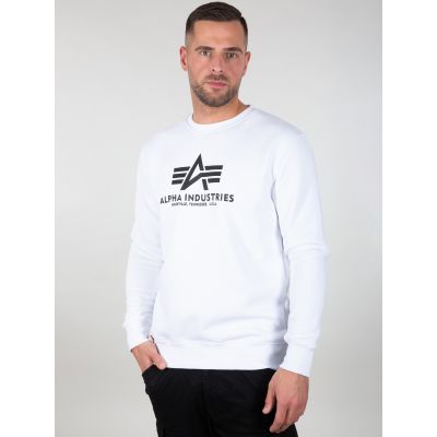 Alpha Industries Felpa Basic open-front with logo print