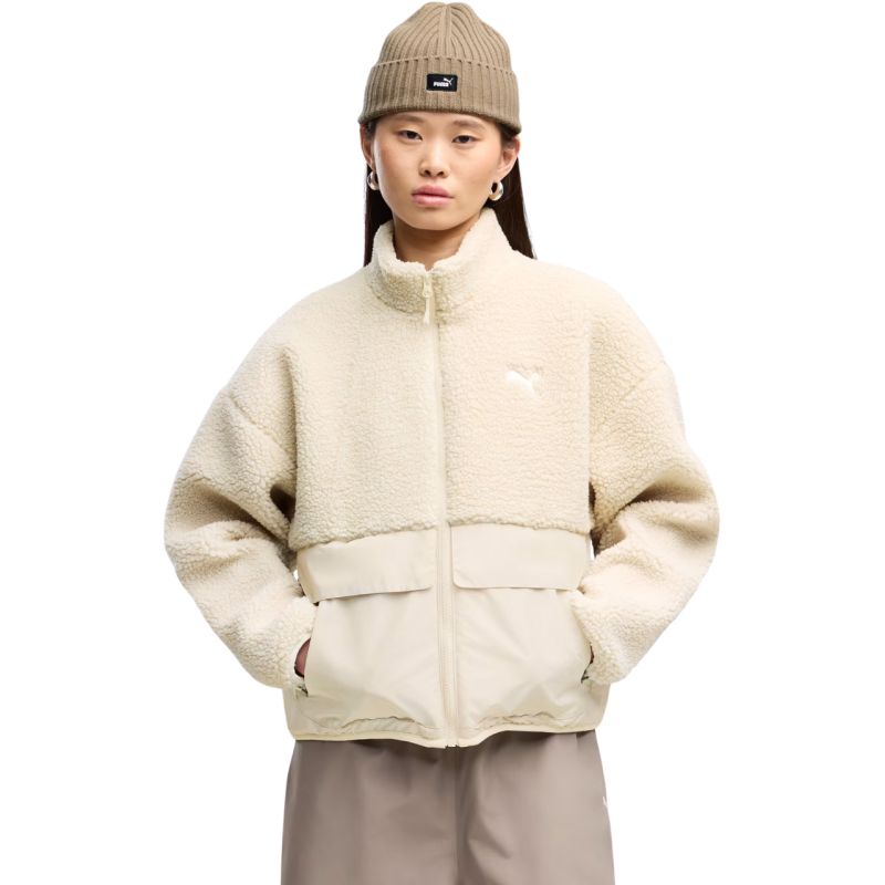 Puma Re:Fibre Sherpa Women’s Jacket Cream 694567 87