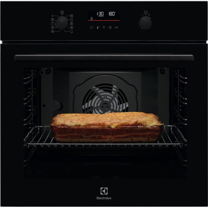 ELECTROLUX LOF6P16Z Electric Oven 60 l | Pyrolytic Cleaning | Fan-Assisted Cooking | SoftClosing | Black