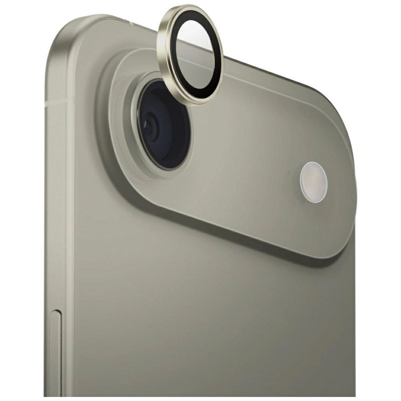 Uniq Optix Aluminum Camera Lens Protector for iPhone Air with Applicator - Gold