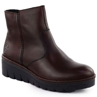 Rieker Stivali leather wedge ankle Rieker