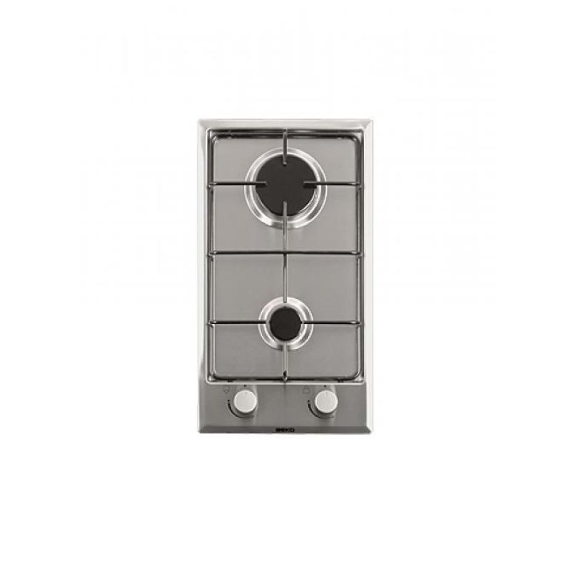 Beko HDCG 32220 SX gas hob (2 cooking zones; stainless steel color)