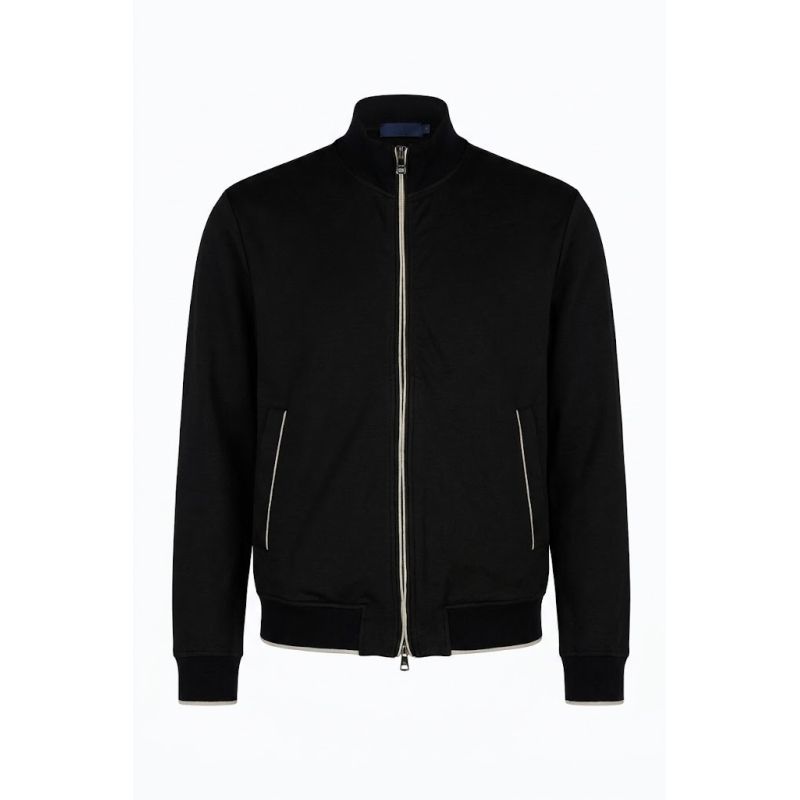 Paul&Shark Felpa cotton and lyocell zip-up,