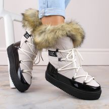 Vinceza Stivali Lace-up platform snow with fur Vinceza