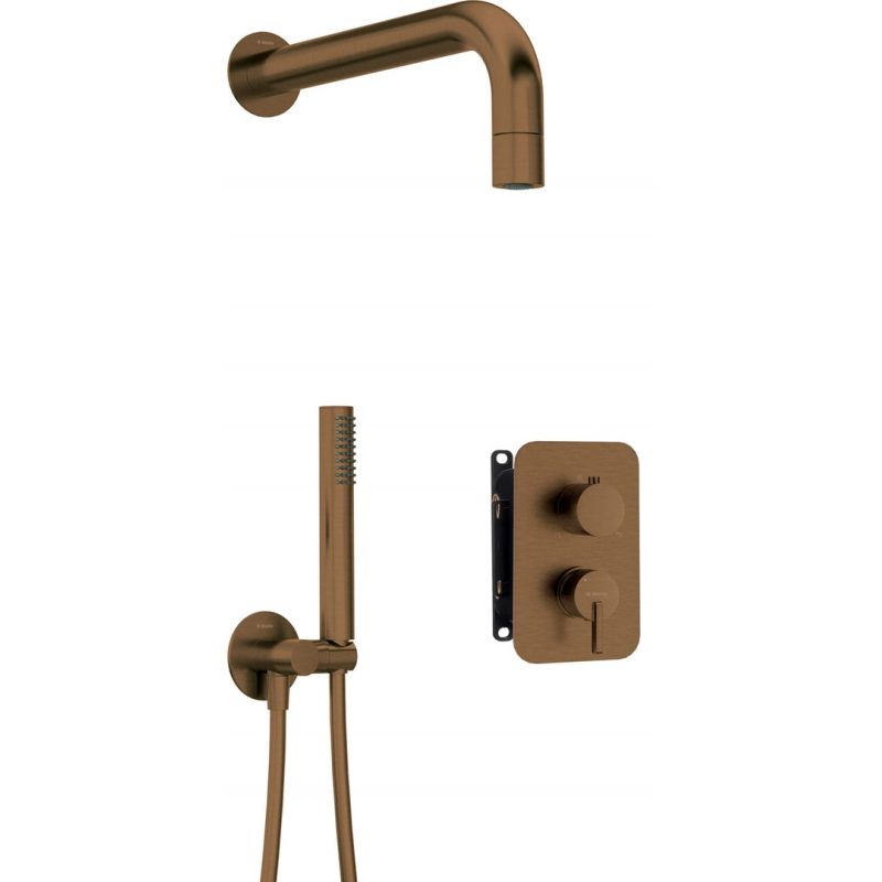 Concealed shower set with mixing BOX - with shower head