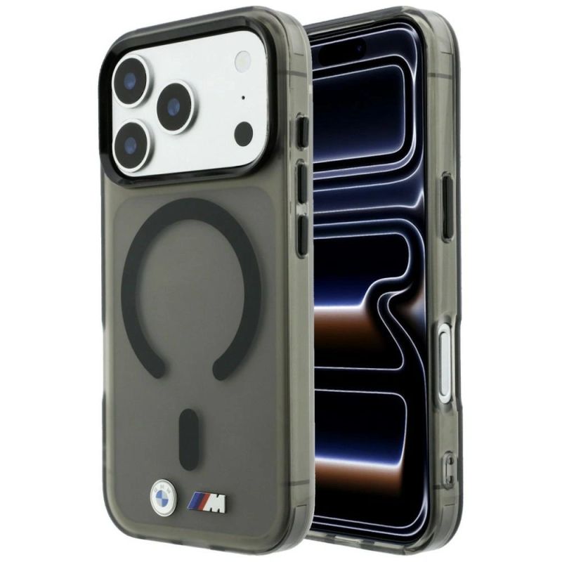 BMW M IML Frosted Metal Logo & Trims MagSafe Case for iPhone 18 Pro Max / 17 Pro Max - Black