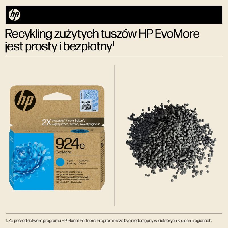 HP Original Cyan Ink 924e EvoMore