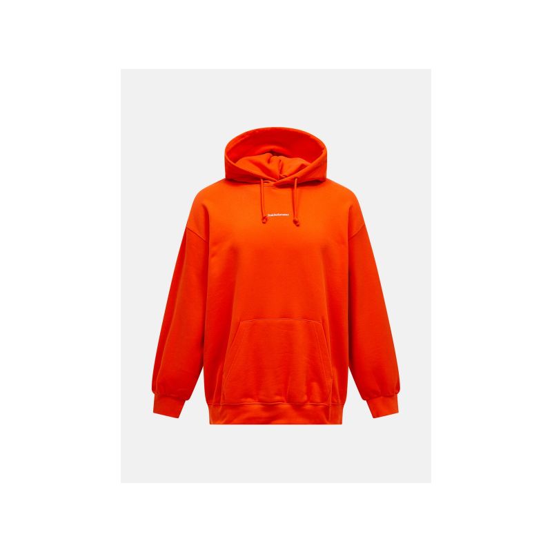 PEAK PERFORMANCE Original Terry Hood Men sweatshirt red