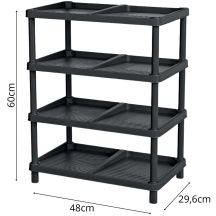 Prosperplast Scarpe shelves rack levels tassy PROSPERPLAST
