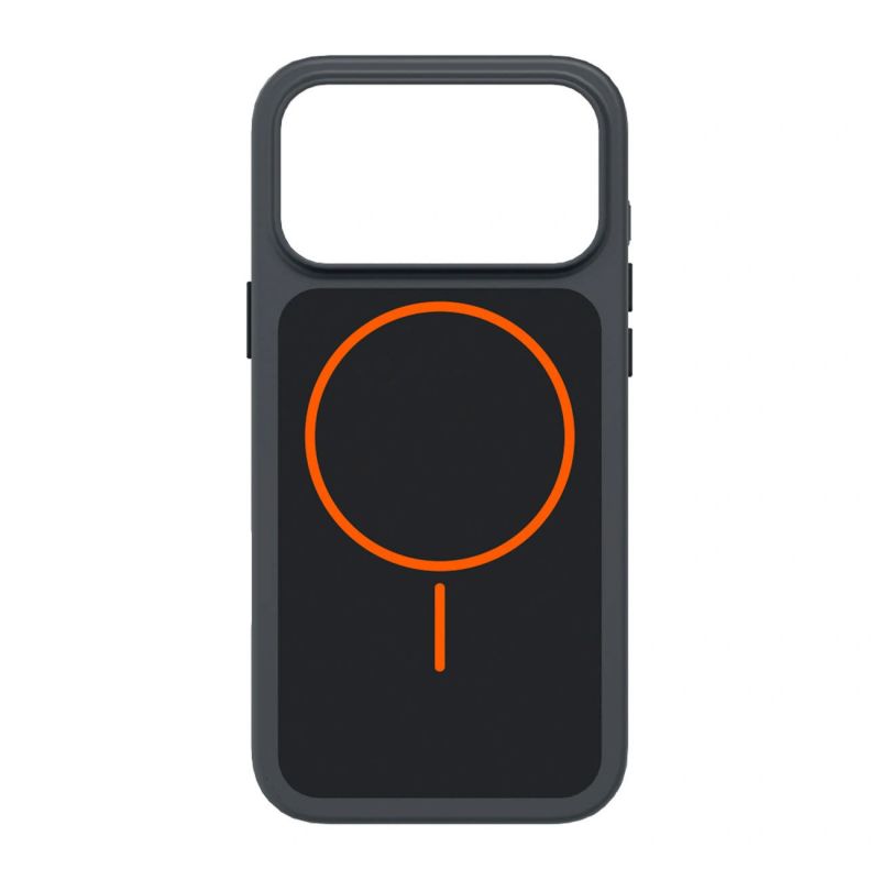 SBS D3O Core Case for iPhone 18 Pro / 17 Pro MagSafe Compatible - Black & Orange