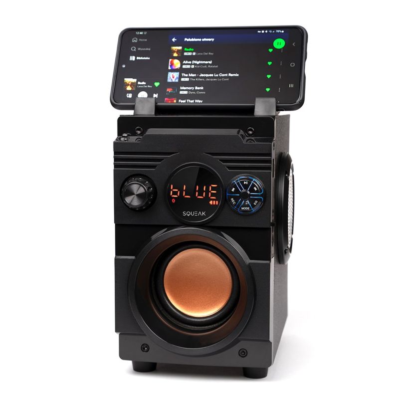 SQUEAK BASSBLASTER BLUETOOTH 5.1 SPEAKER, FM RADIO, MP3 PLAYER SQ1001