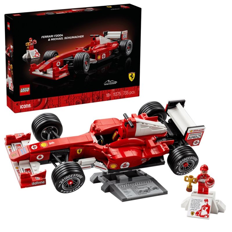 LEGO Icons 11375 – Ferrari F2004 and Michael Schumacher