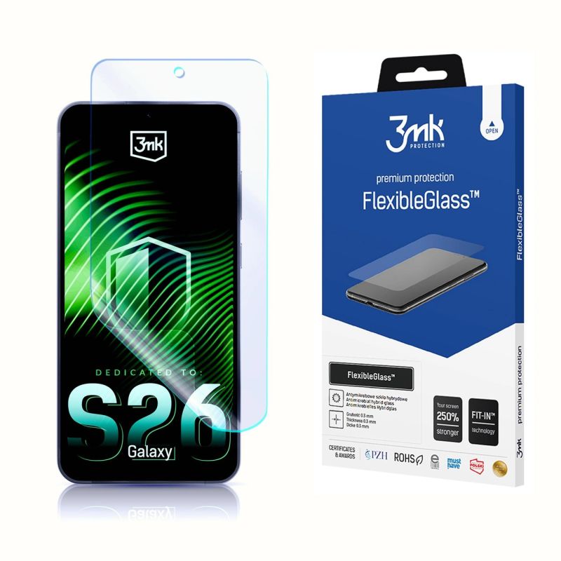 3mk FlexibleGlass Hybrid Glass for Samsung Galaxy S26