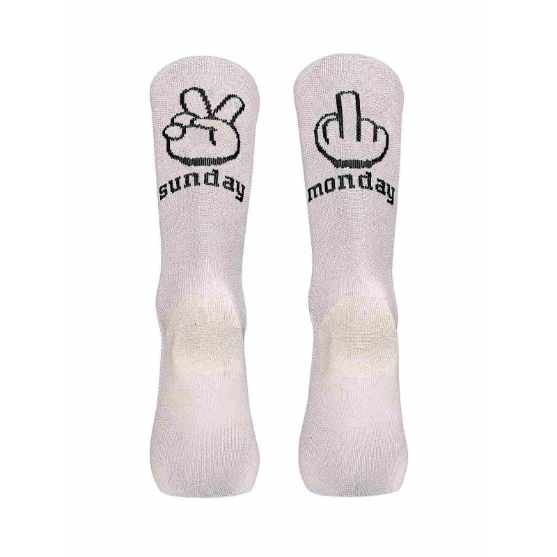 NORTHWAVE Sunday Monday Sock white cycling socks