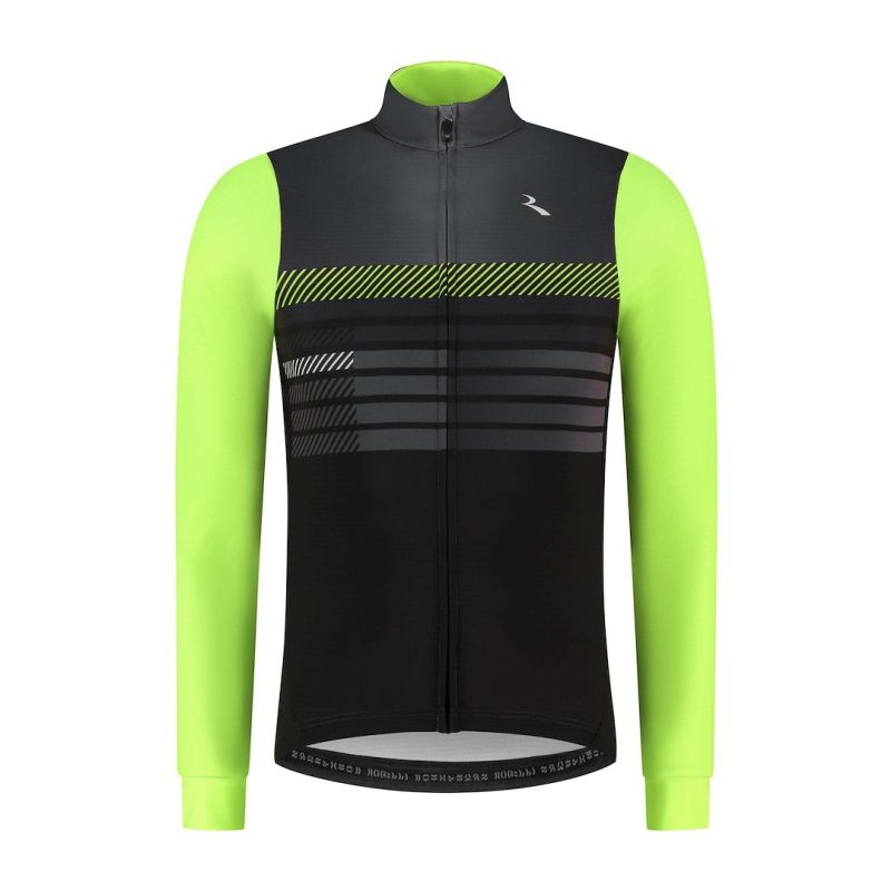 Rogelli Maglietta stryde long black-fluorescent